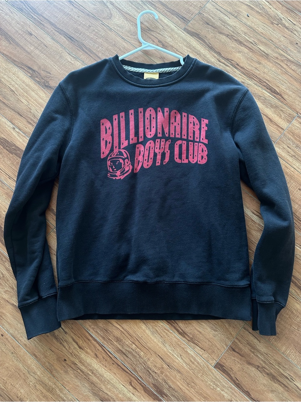 Billionaire Boys Club Black Crewneck with Red Logo